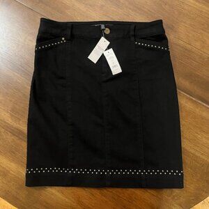 Black Denim Skirt BRAND NEW WITH TAGS - White House Black Market - Size 0